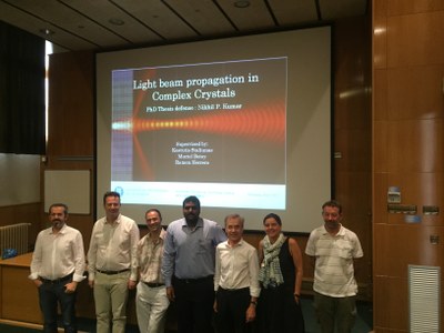 Nikhil Pradeeb Kumar defended his PhD thesis